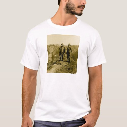 Teddy Roosevelt and John Muir at Glacier Point T_Shirt