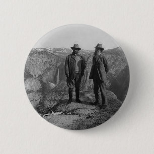 Teddy Roosevelt and John Muir in Yosemite Button