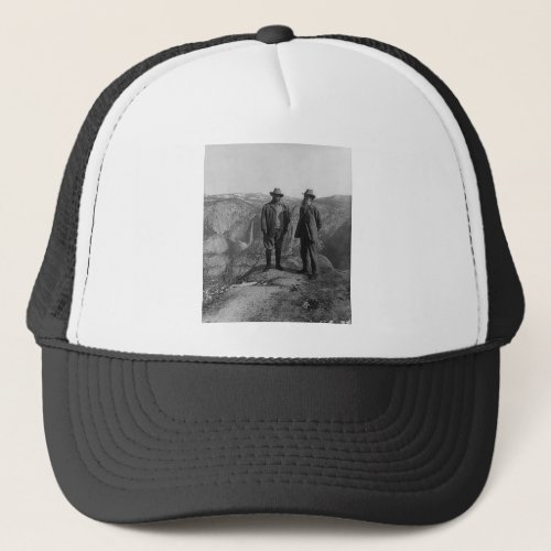 Teddy Roosevelt and John Muir  in Yosemite Trucker Hat