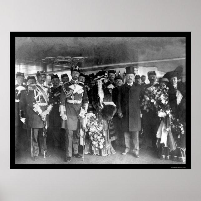 Teddy Roosevelt and Prince Henry 1902 Poster (Front)