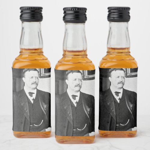 Teddy Roosevelt at the White House 1912 Vintage Liquor Bottle Label