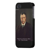 Teddy Roosevelt "Believe In Self" Quote Gifts/ iPhone Case (Back Left)