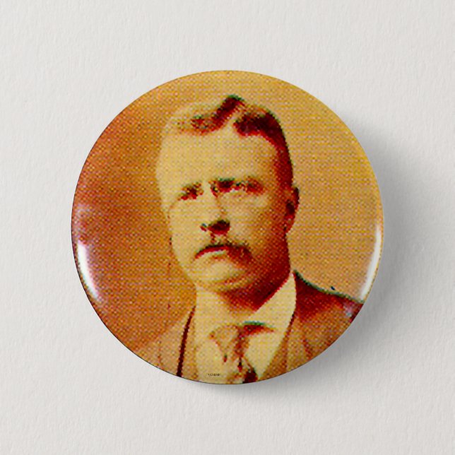Teddy Roosevelt - Button (Front)