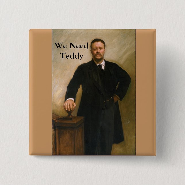 Teddy Roosevelt Button (Front)