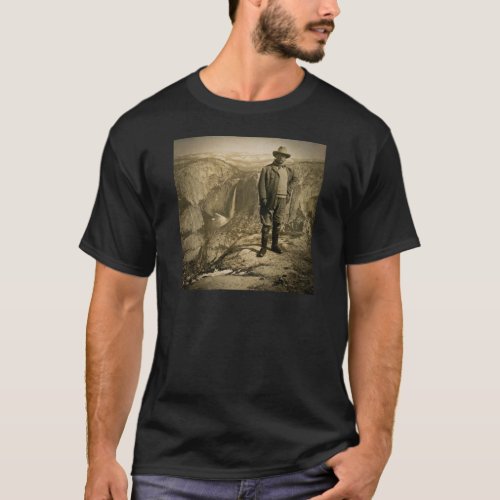 Teddy Roosevelt Glacier Point Yosemite Valley T_Shirt