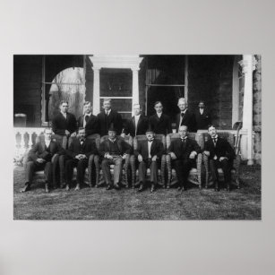 Teddy Roosevelt Group Portrait With Friends Poster