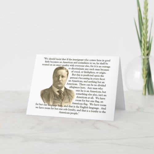 Teddy Roosevelt Quote Card