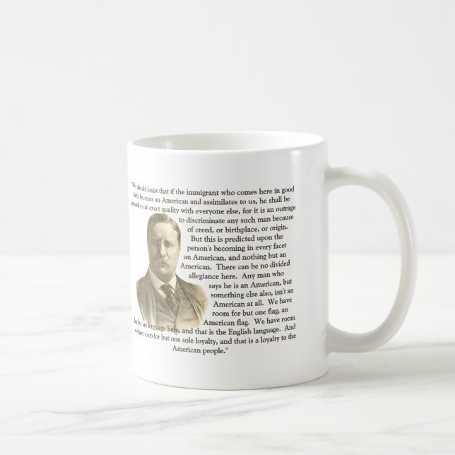 Teddy Roosevelt Quote Coffee Mug (Right)