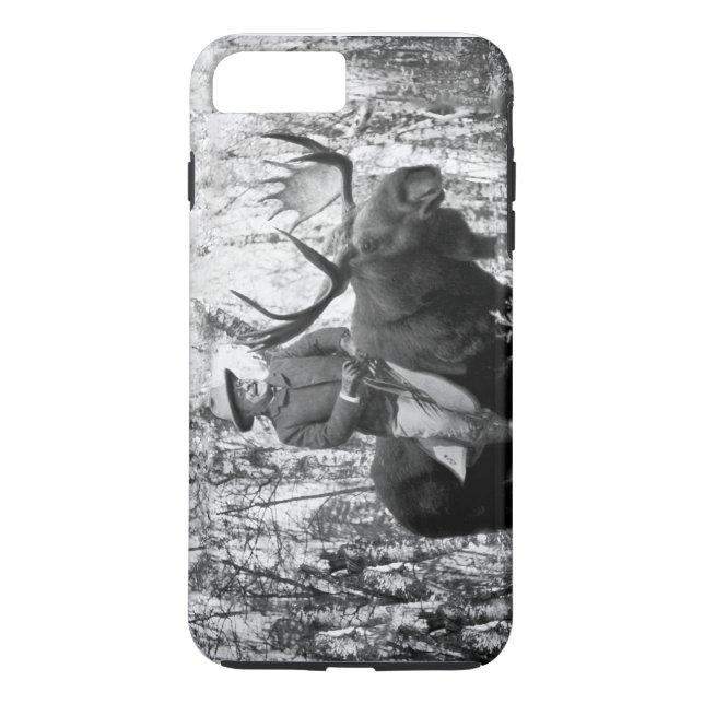 Teddy Roosevelt Riding A Bull Moose Case (Back)
