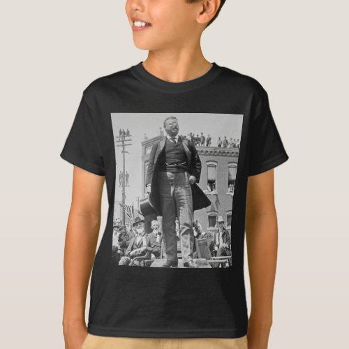 Teddy Roosevelt Stereoview Card 1905 Vintage T_Shirt