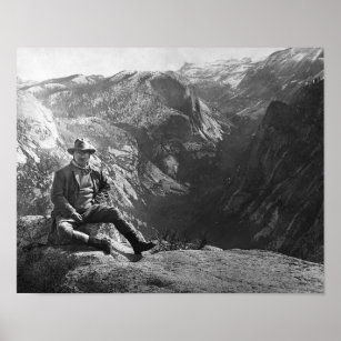 Teddy Roosevelt - Yosemite Circa 1903 Poster