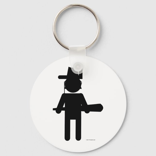 Teddy Roosvelt Keychain (Front)