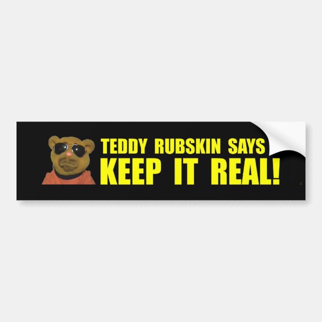 Teddy Rubskin 1st Bumper Bumper Sticker (Front)