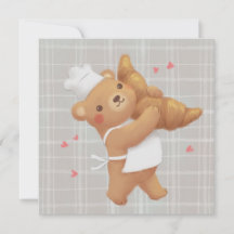 Teddy the Baker with Croissant