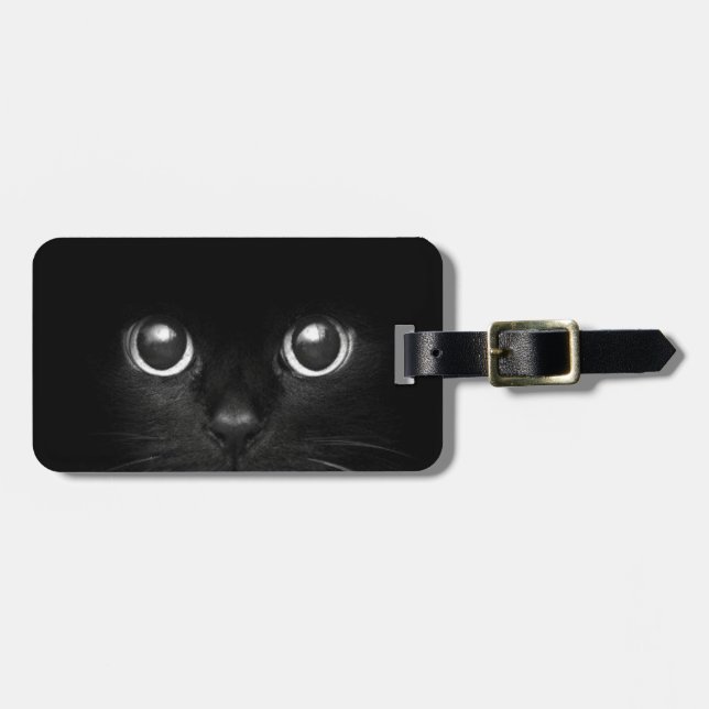 Teddy the Cat Luggage Tag (Front Horizontal)