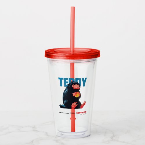 Teddy Vintage Graphic Acrylic Tumbler