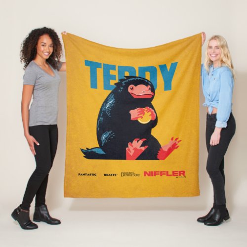 Teddy Vintage Graphic Fleece Blanket