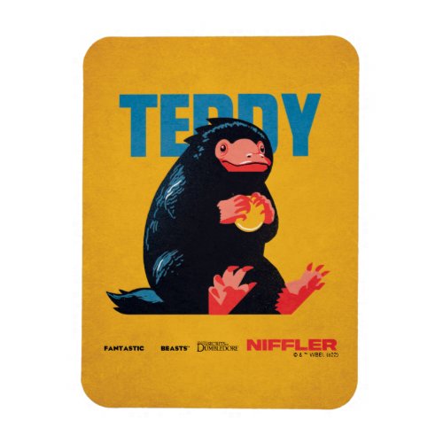 Teddy Vintage Graphic Magnet