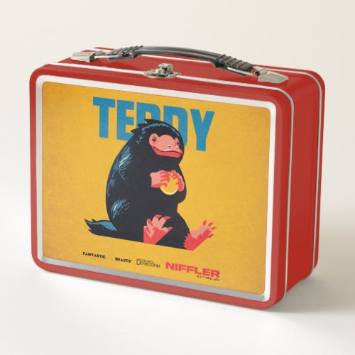 Teddy Vintage Graphic Metal Lunch Box