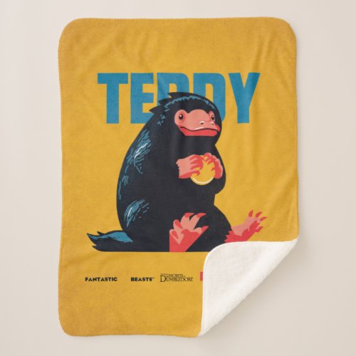 Teddy Vintage Graphic Sherpa Blanket