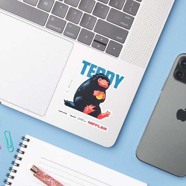 Teddy Vintage Graphic Sticker (Laptop w/ iPhone)