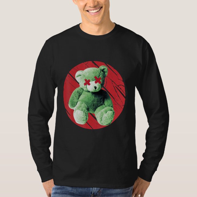 Teddy What Horror Murderous Teddy Bear What T-Shirt (Front)