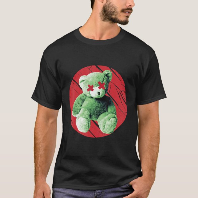 Teddy What Horror Murderous Teddy Bear What T-Shirt (Front)