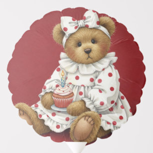 Teddy with a Cupcake, by Natasha Us Balloon