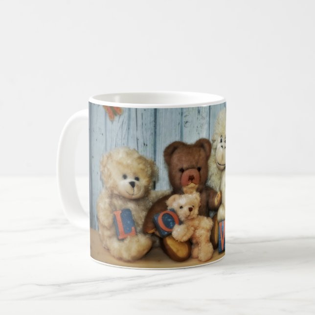 Teddy with friends coffee mug (Front Left)
