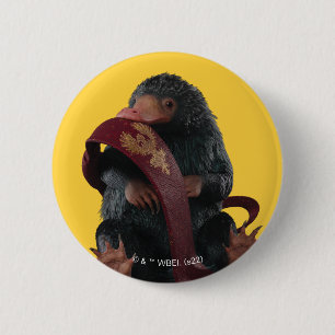 Teddy With Tie Graphic Button