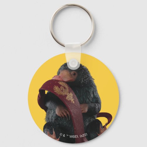 Teddy With Tie Graphic Keychain