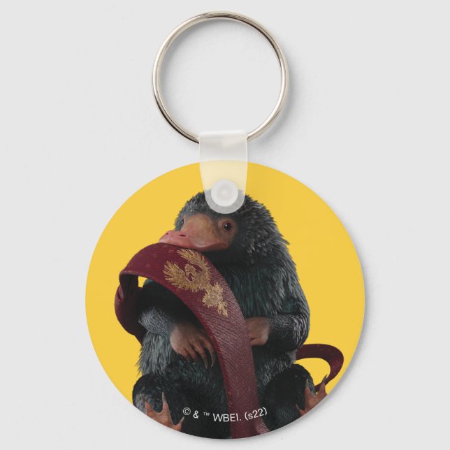 Teddy With Tie Graphic Keychain (Front)