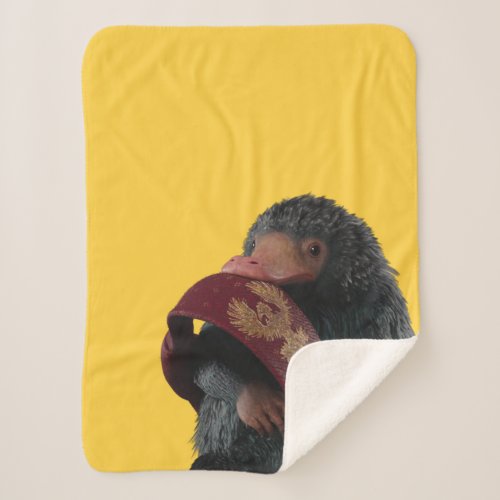 Teddy With Tie Graphic Sherpa Blanket