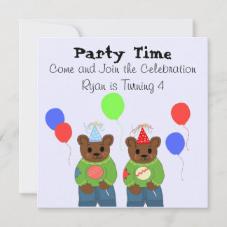 Teddybear Birthday Party Invitation