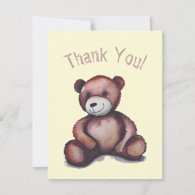 Teddybear thank you card (Front)