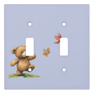 TEDDYBEAR WALKING LIGHT SWITCH COVER
