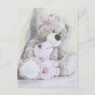 Teddy's best friend turtle postcard