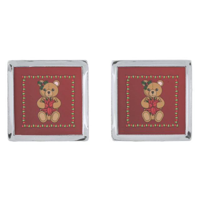 Teddy's Gift Cuff Links (Front)