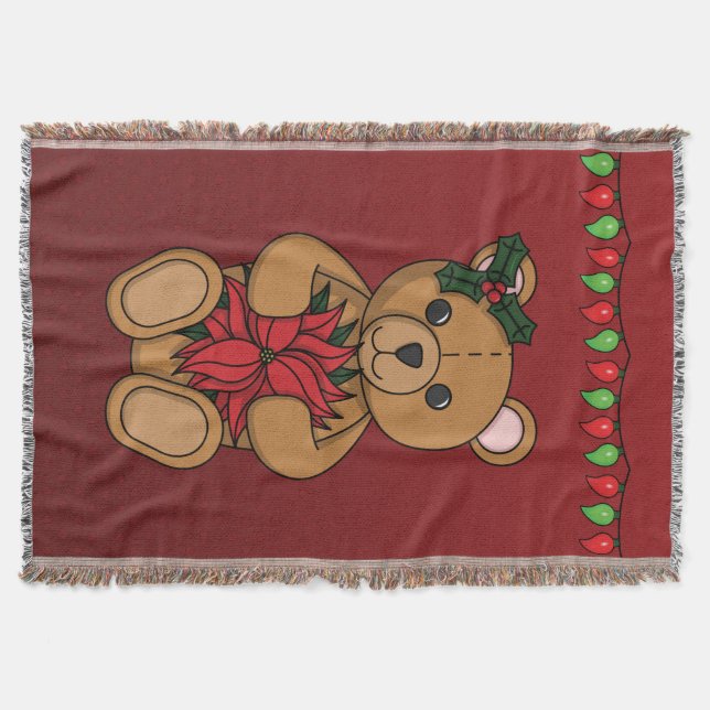 Teddy's Gift Throw Blanket (Front)