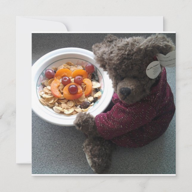 Teddy's Portrait Invitation (Front)