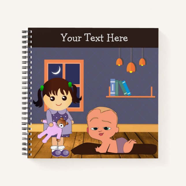 TeddyTots Notebook - Cute Teddy Bear Kids Journal (Front)