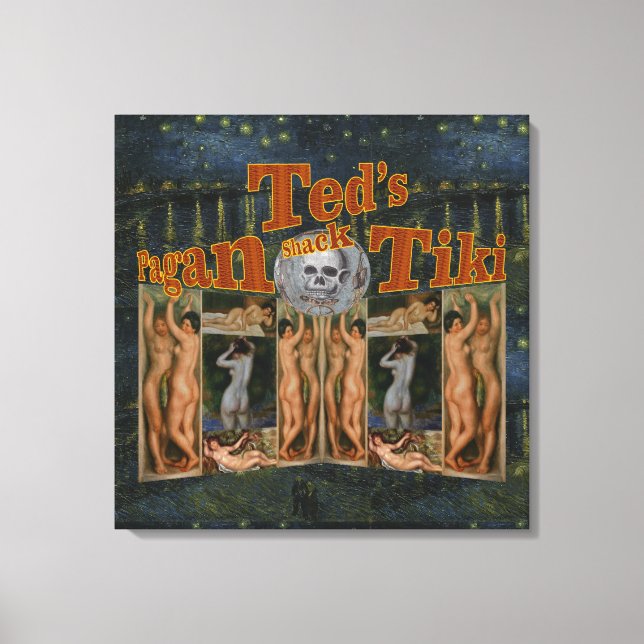 Ted's Pagan Tiki Shack Canvas Print (Front)