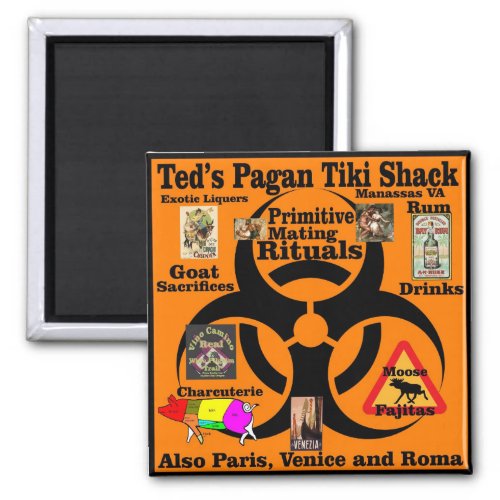 Teds Pagan Tiki Shack Primitive Mating Rituals Magnet