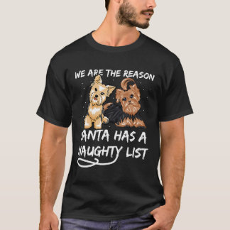 Tee89s Yorkshire Terrier A Naughty List Pillow T-Shirt