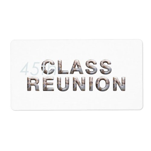TEE 45th Class Reunion Label