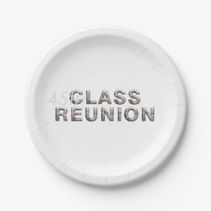 TEE 45th Class Reunion Paper Plates