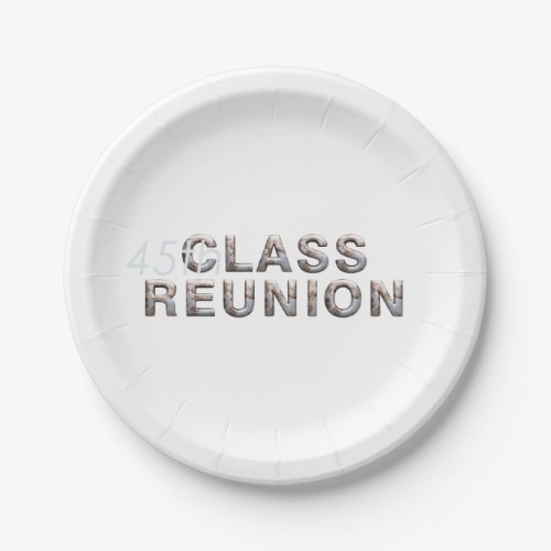 TEE 45th Class Reunion Paper Plates