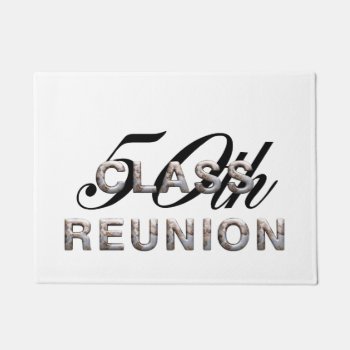 Tee 50th Class Reunion Doormat by teepossible at Zazzle