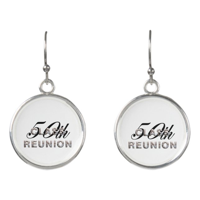 TEE 50th Class Reunion Earrings (Front)