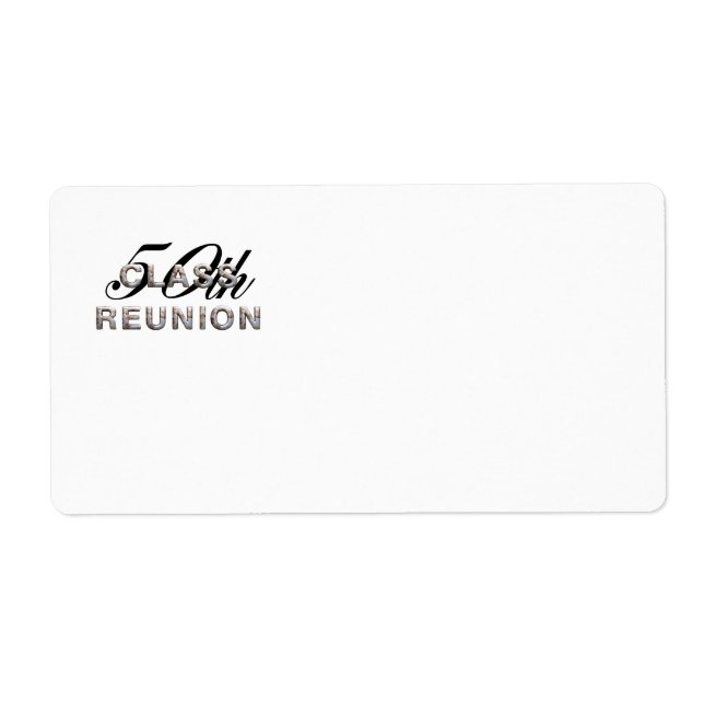 TEE 50th Class Reunion Label (Front)